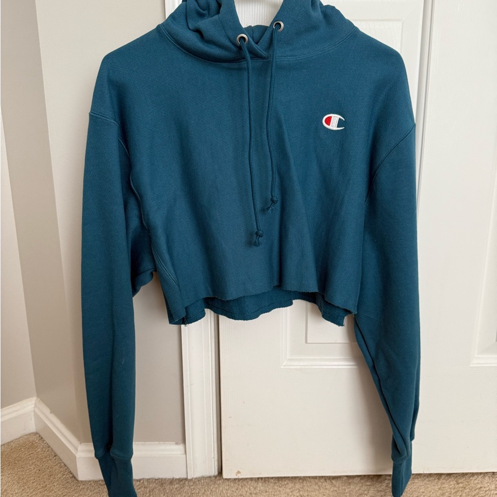 Champion Blue Reverse Weave Hoodie